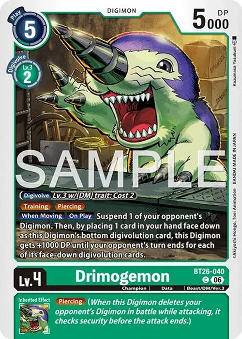 Drimogemon card art