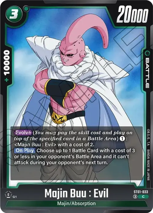 Majin Buu : Evil - ST01-033 card art