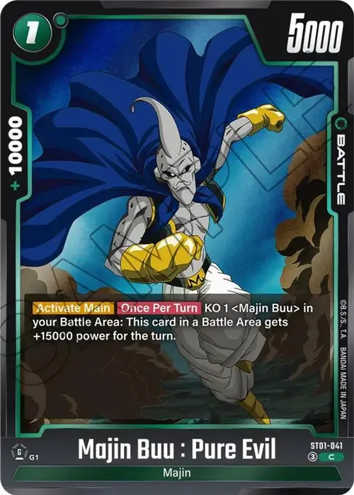 Majin Buu : Pure Evil - ST01-041 card art