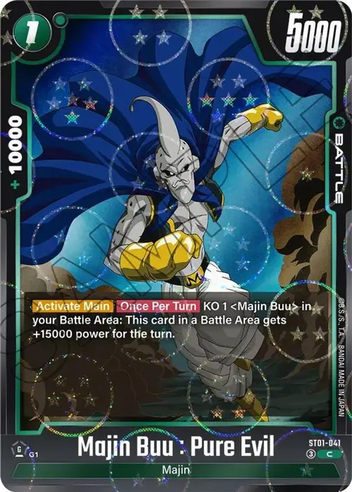 Majin Buu : Pure Evil - ST01-041 (Dragon Ball Pattern) card art