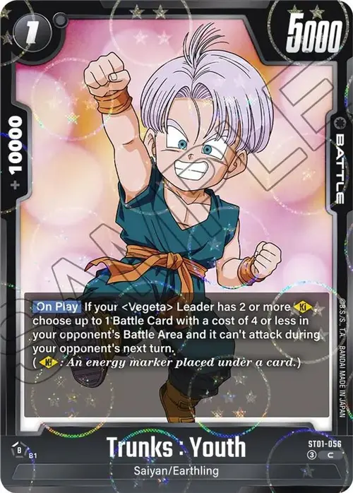 Trunks : Youth - ST01-056 (Dragon Ball Pattern) card art