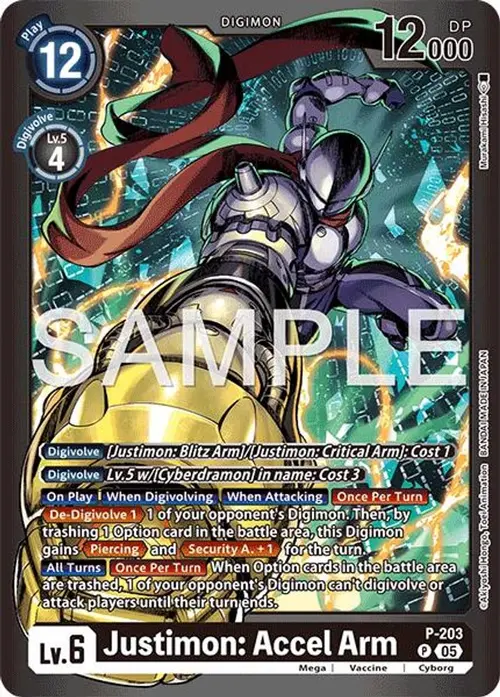 Justimon: Accel Arm card art
