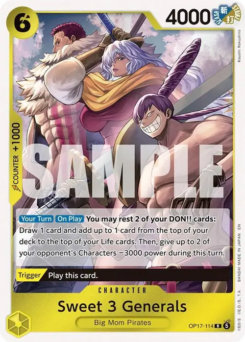Sweet 3 Generals card art