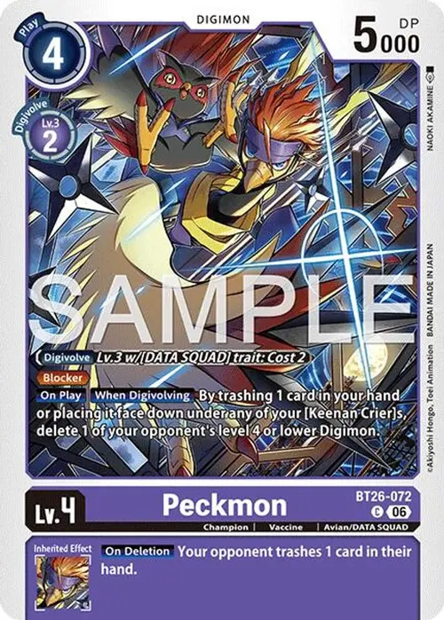 Peckmon card art