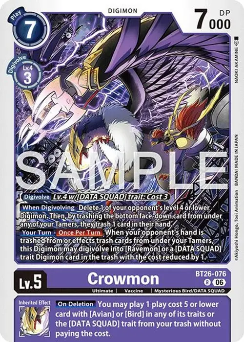 Crowmon card art