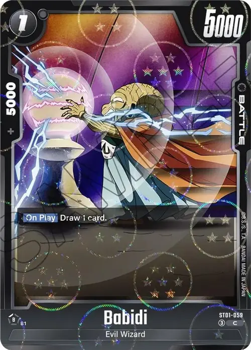 Babidi - ST01-059 (Dragon Ball Pattern) card art