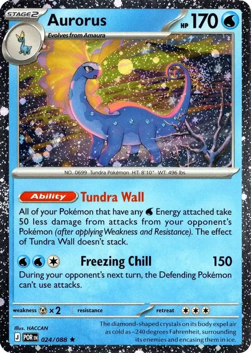Aurorus - 024/088 (Cosmos Holo) card art