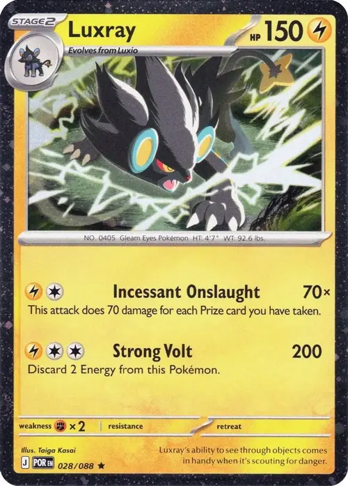 Luxray - 028/088 (Cosmos Holo) card art