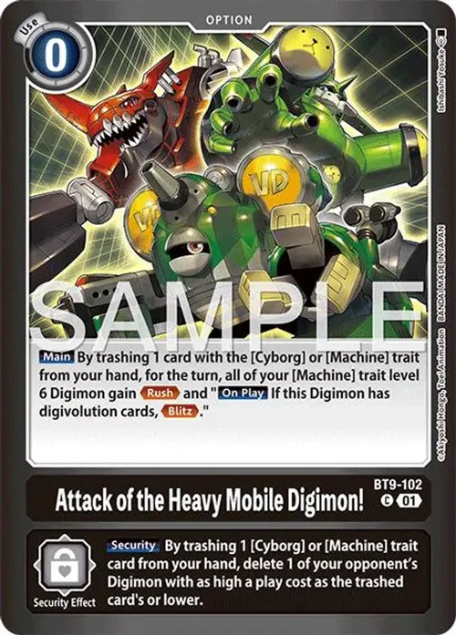 Attack of the Heavy Mobile Digimon! card art