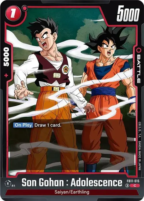 Son Gohan : Adolescence - FB11-015 card art