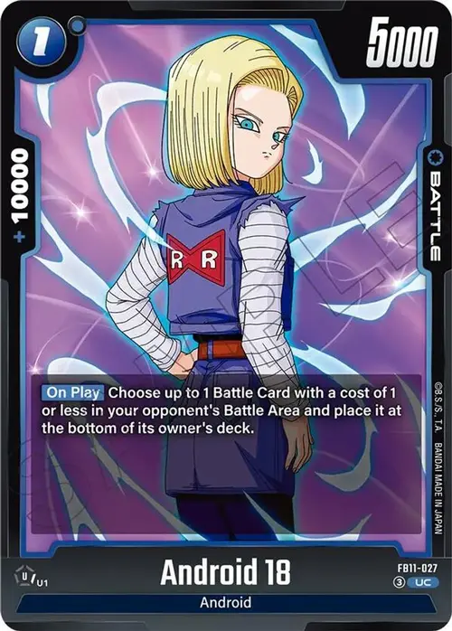 Android 18 card art