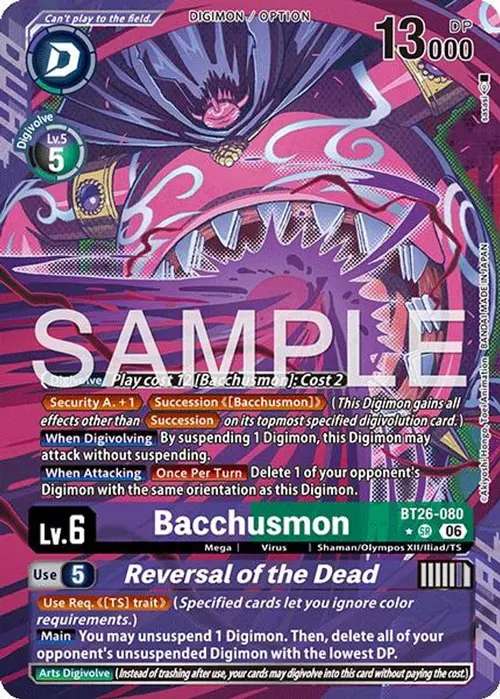 Bacchusmon // Reversal of the Dead (Alternate Art) card art