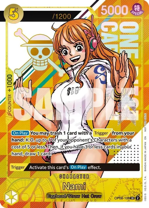 Nami (CS 26-27 Celebration Pack) (Serial Numbered) card art