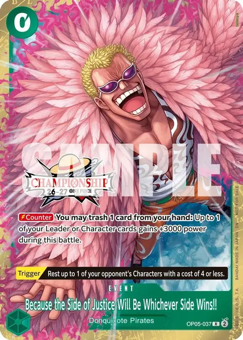 Because the Side of Justice Will Be Whichever Side Wins!! (CS 26-27 Celebration Pack) card art