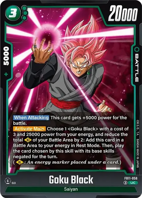Goku Black - FB11-056 card art