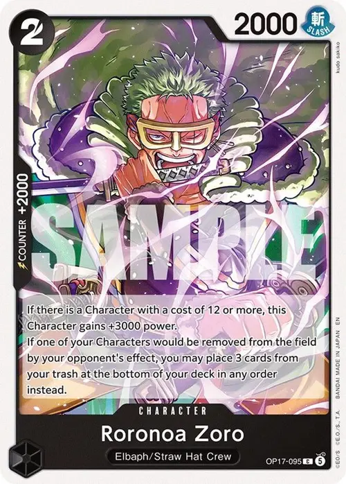 Roronoa Zoro card art