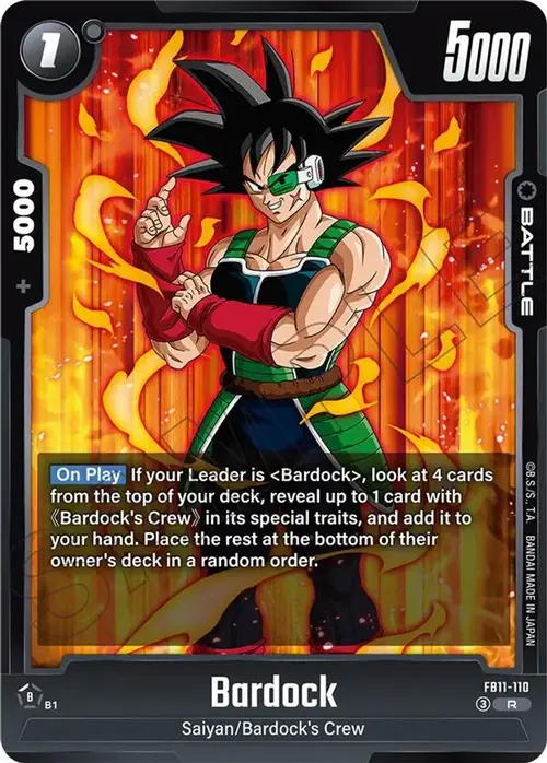 Bardock - FB11-110 card art