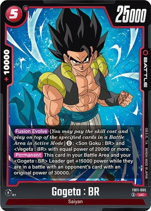 Gogeta : BR card art