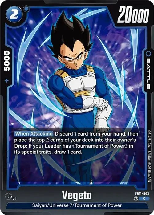 Vegeta - FB11-043 card art