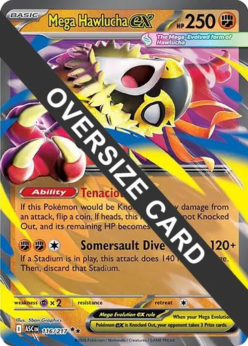 Mega Hawlucha ex - 116/217 card art