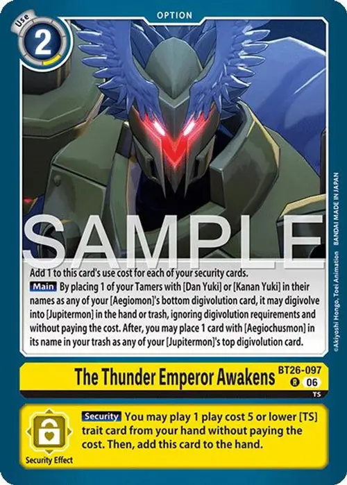 The Thunder Emperor Awakens card art