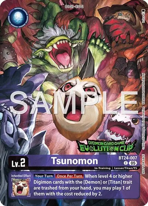 Tsunomon (Evolution Cup 2026 Vol. 3) card art