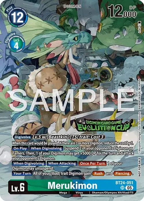 Merukimon (Evolution Cup 2026 Vol. 3) card art