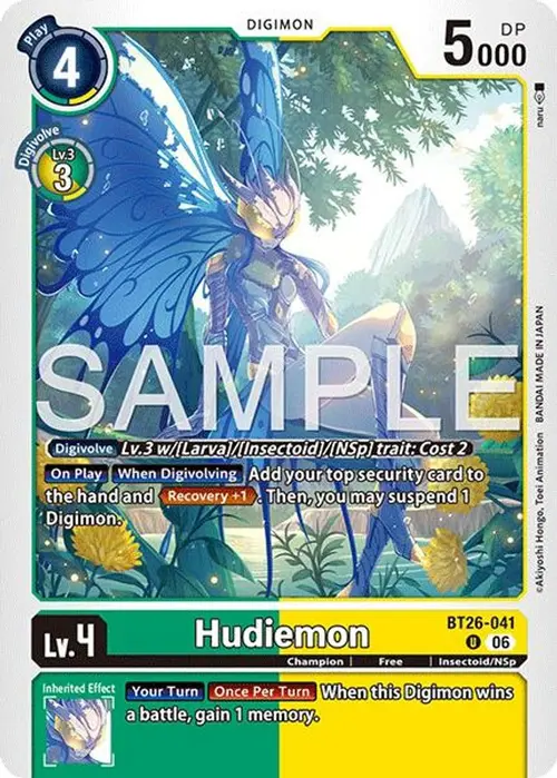 Hudiemon card art