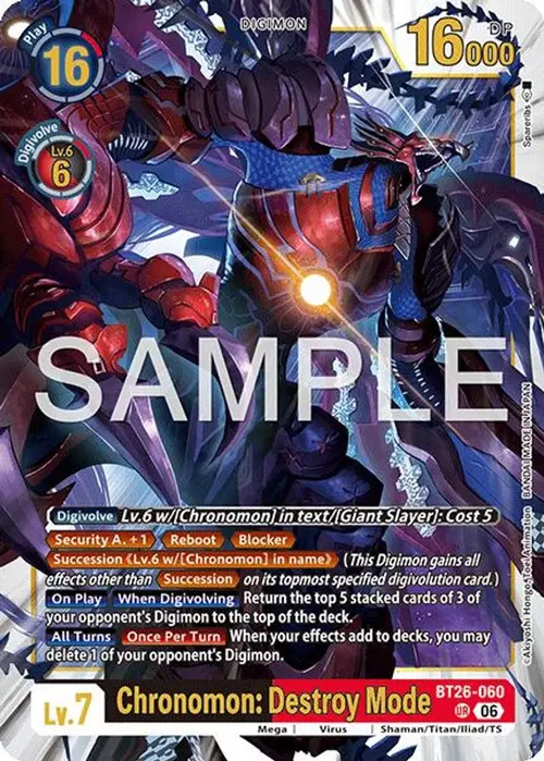 Chronomon: Destroy Mode card art