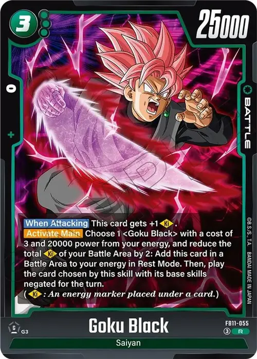 Goku Black - FB11-055 card art