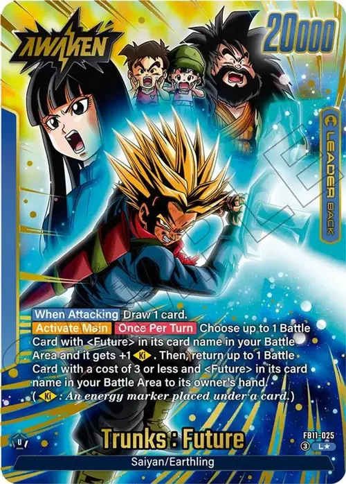 Trunks : Future/Son Gohan : Future // Trunks : Future (Alternate Art) card art
