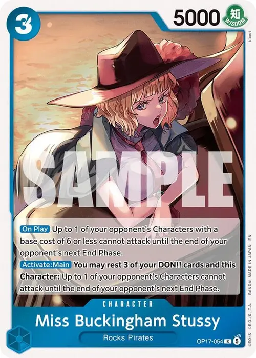 Miss Buckingham Stussy card art