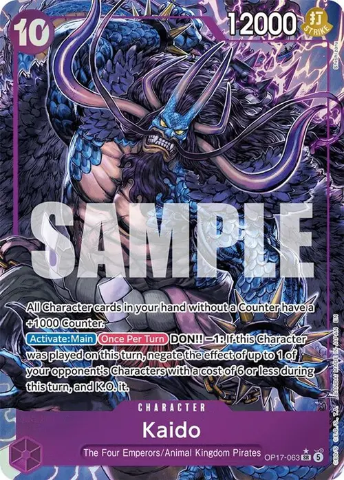 Kaido (063) (Alternate Art) card art