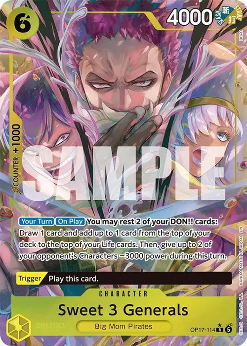 Sweet 3 Generals (Alternate Art) card art