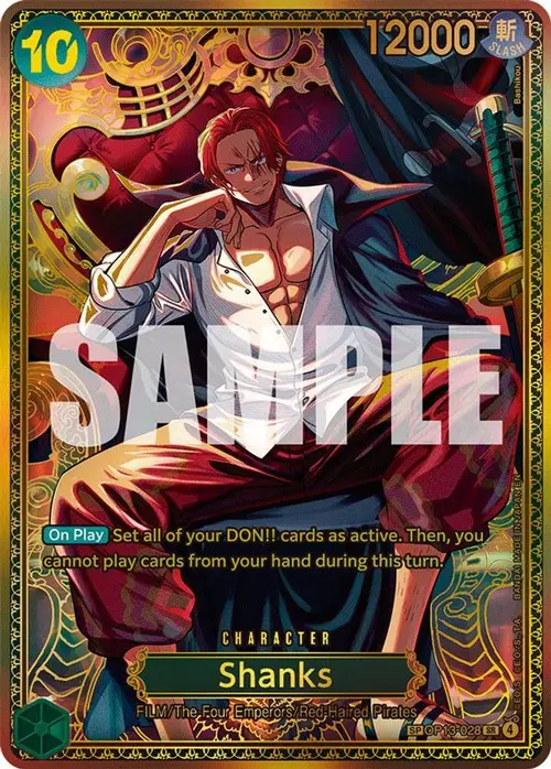 Shanks (OP13-028) (SP) card art