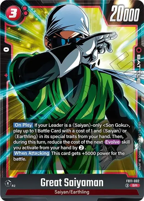 Great Saiyaman card art