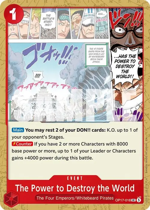 The Power to Destroy the World card art
