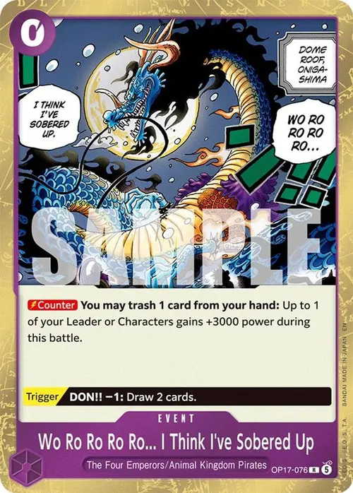 Wo Ro Ro Ro Ro... I Think I've Sobered Up card art