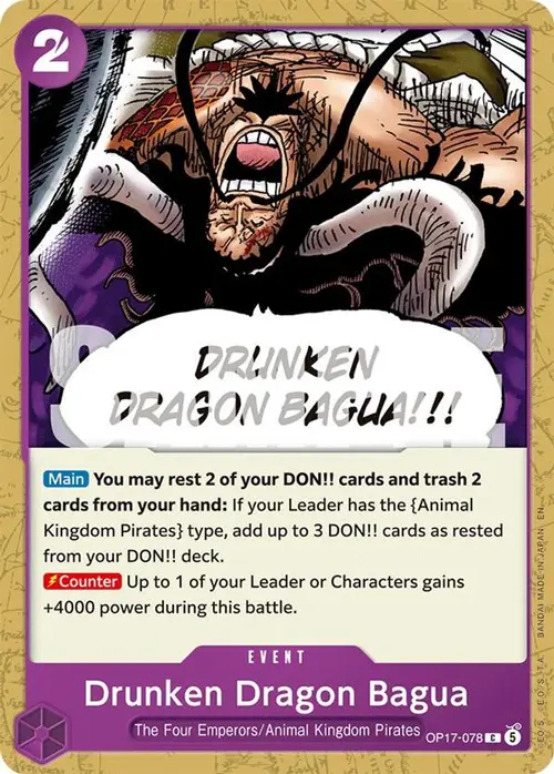 Drunken Dragon Bagua card art
