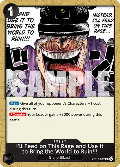 I'll Feed on This Rage and Use It to Bring the World to Ruin!!! card art