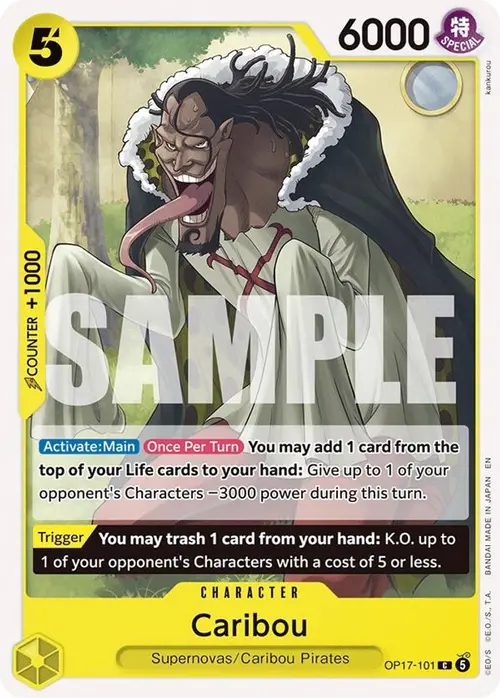 Caribou card art