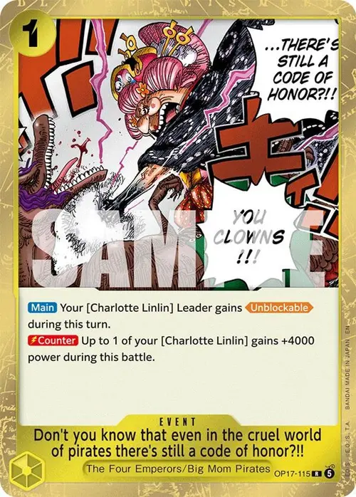 Don't you know that even in the cruel world of pirates there's still a code of honor?!! card art