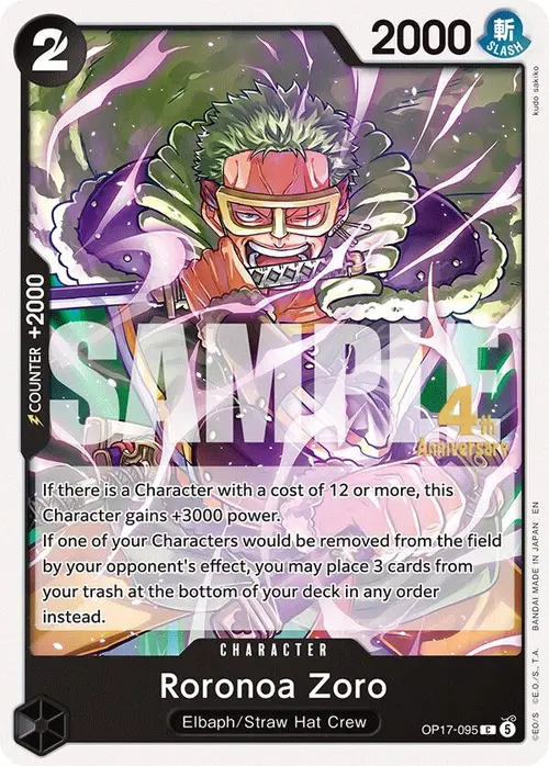 Roronoa Zoro (095) card art