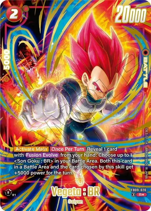 Vegeta : BR - FB09-020 (2nd Anniversary Set) card art