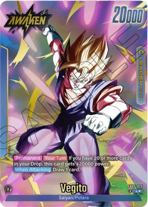 Vegito - FB05-025 (Alternate Art) card art