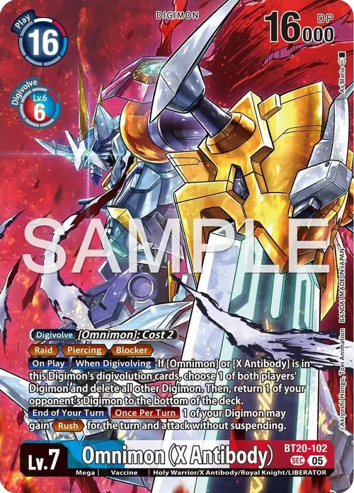 Omnimon (X Antibody) (Tamer's Selection Box Ver. X Antibody) card art