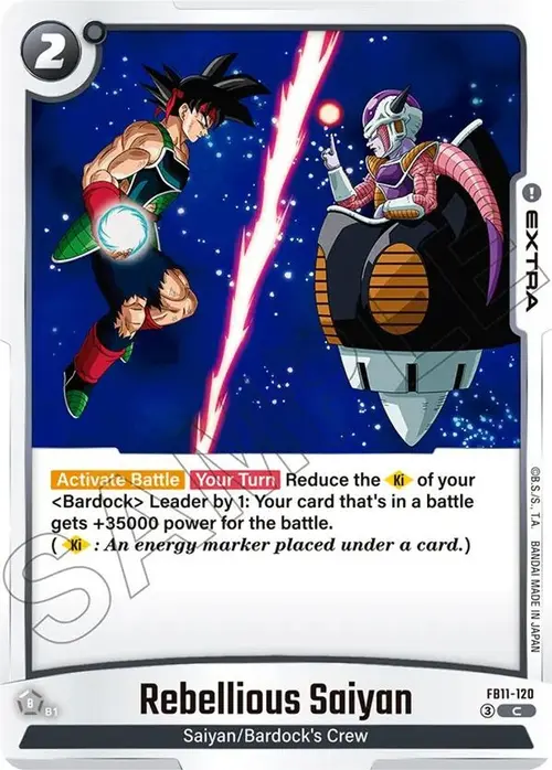 Rebellious Saiyan card art