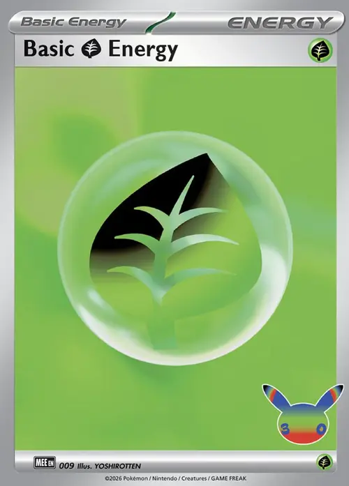 Basic Grass Energy - 009 (30th Celebration) card art