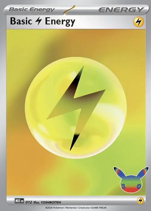 Basic Lightning Energy - 012 (30th Celebration) card art