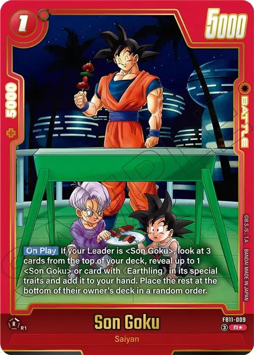 Son Goku - FB11-009 (Alternate Art) card art